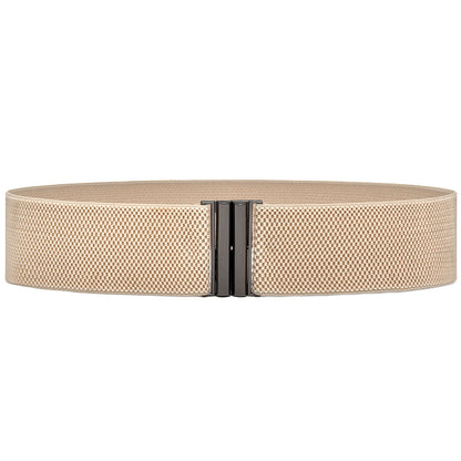 Red elastic waist seal wide belt