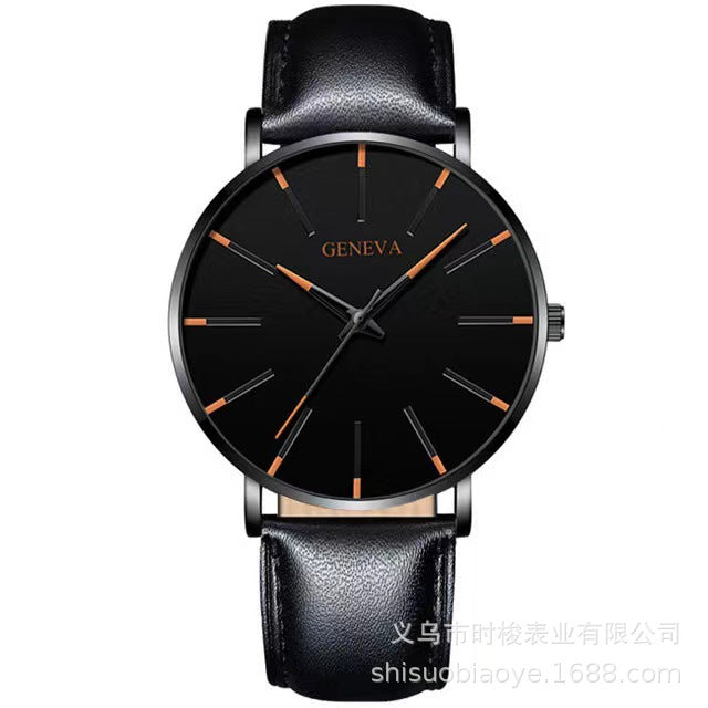 Geneva Fashion Thin Men's Quartz Watch