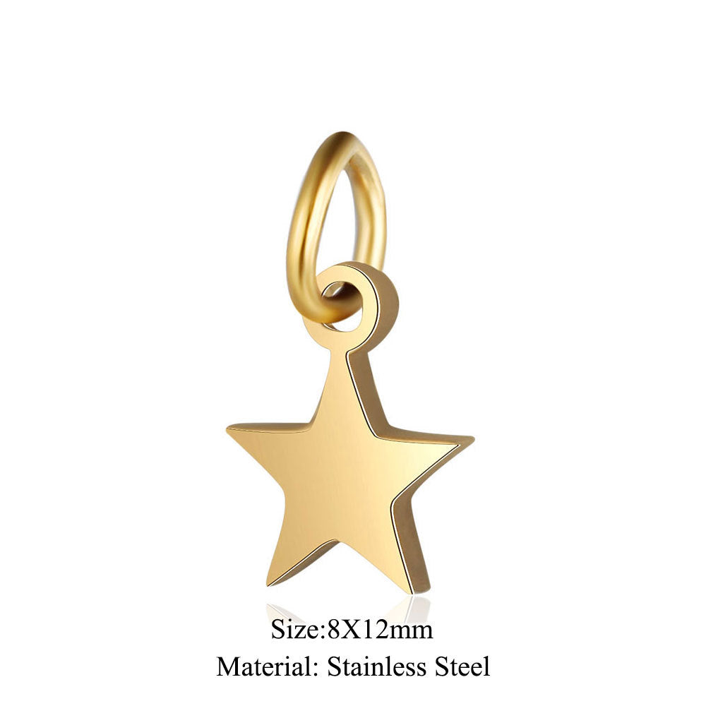 5 pcs/titanium steel jewelry connecting accessories pendant