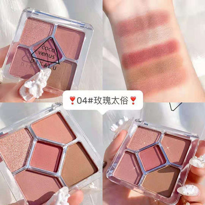 Paleta de sombras de ojos de 5 colores 