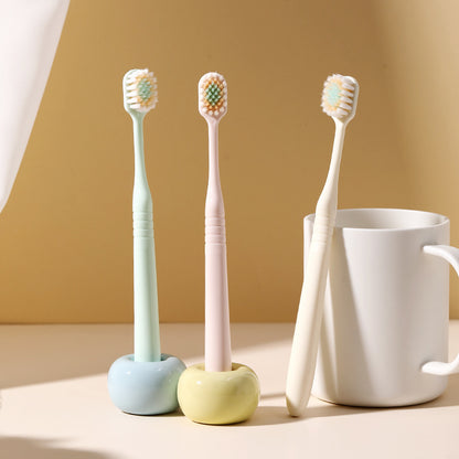 Soft Bristle High-Quality Toothbrush for Adults, 3-Pack