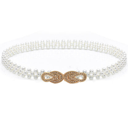 Pearl Retro White Pearl Belt