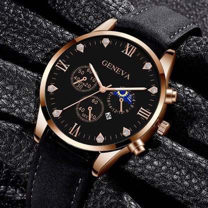 Versatile quartz watch set men