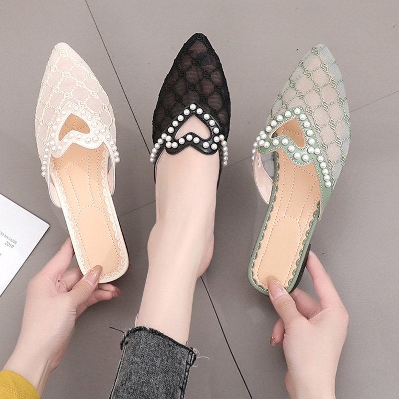 Summer mesh slippers women