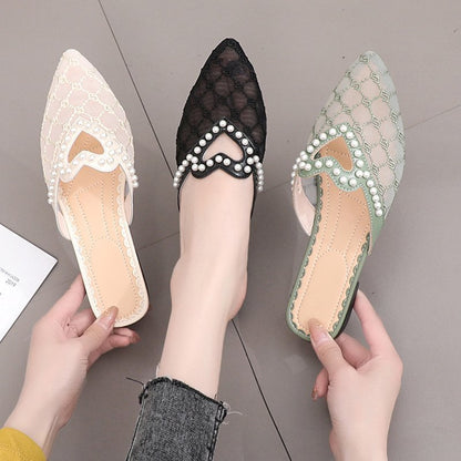 Summer mesh slippers women