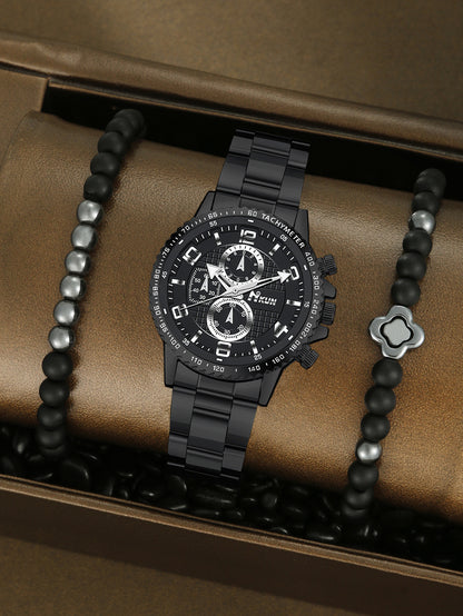 Automatic Mechanical Crown Bracelet Watch Set