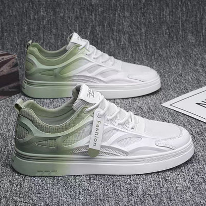 Breathable Thin Odor-Resistant White Mesh Casual Sneakers