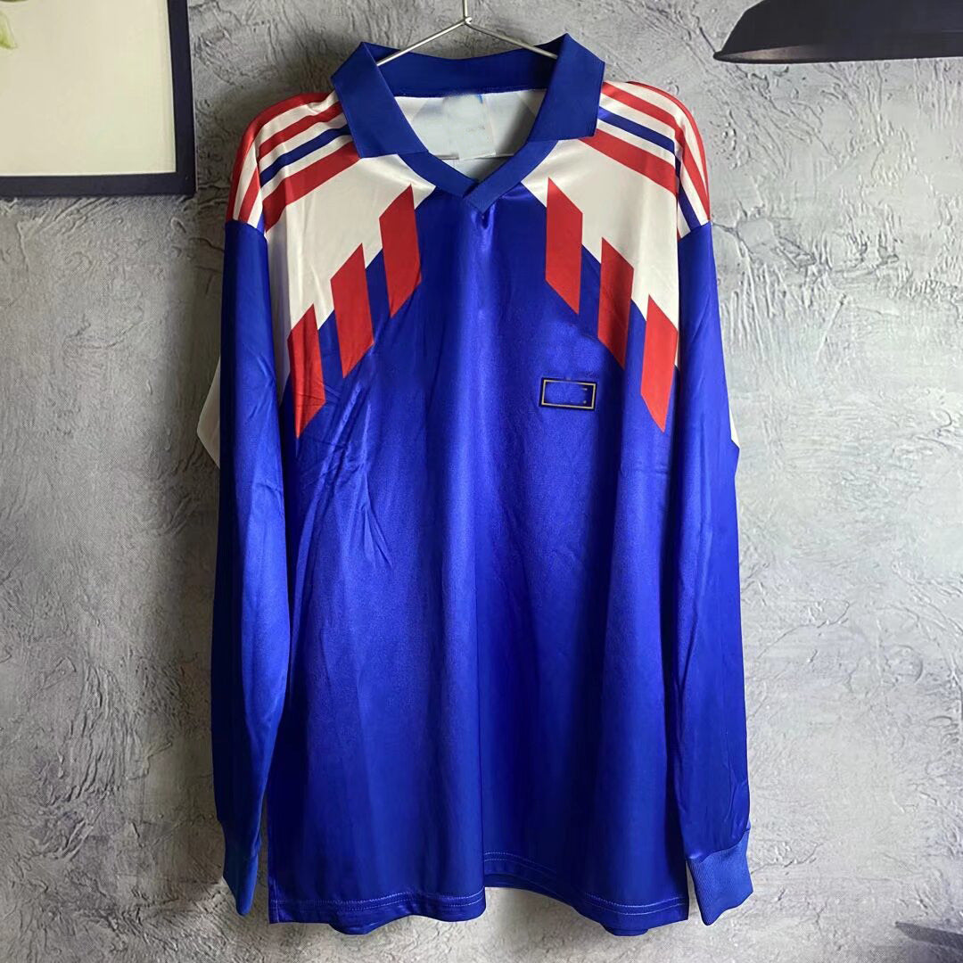 82-06 France Home Away Zidane Henry Retro Long Short Sleeve Mbapp¨¦ Jersey