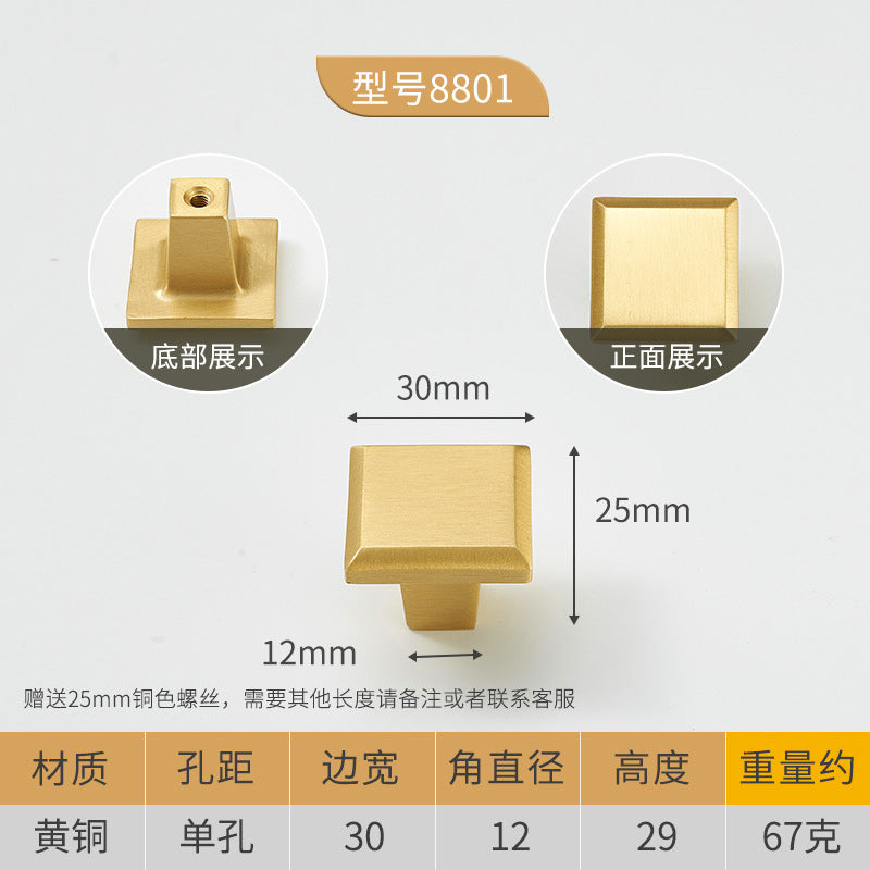 Hardware drawer single hole handle wholesale