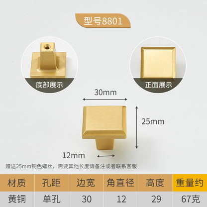 Hardware drawer single hole handle wholesale