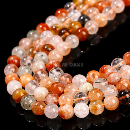 A goods red rabbit hair crystal round beads red hair crystal loose beads