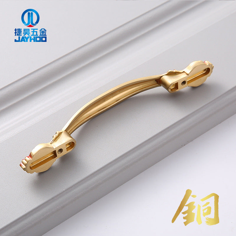 Chinese cabinet door handle brass new