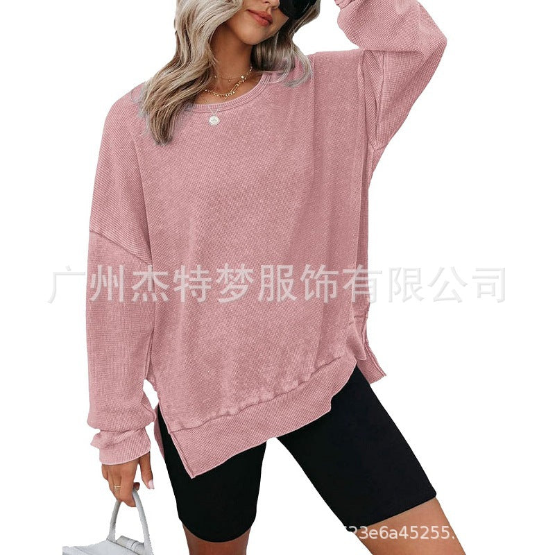Autumn new crew neck long-sleeved t-shirt