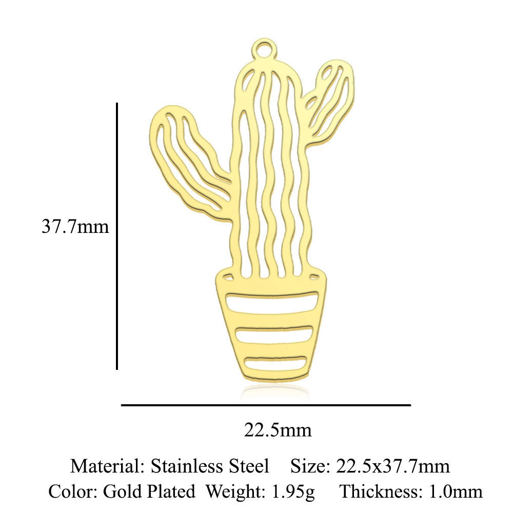 5 pcs/bag leaf maple leaf titanium steel pendant