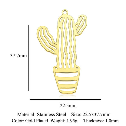 5 pcs/bag leaf maple leaf titanium steel pendant