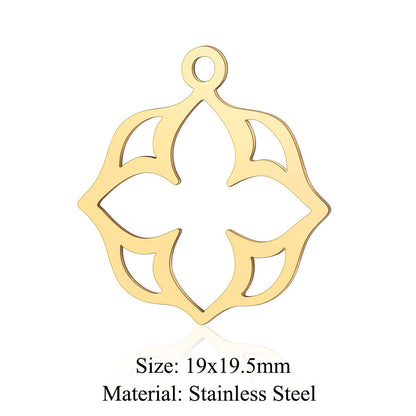 5 pcs/bag Feather wings Titanium steel pendant