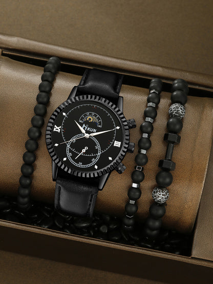 Creative Alloy Watch Sports Bracelet Set