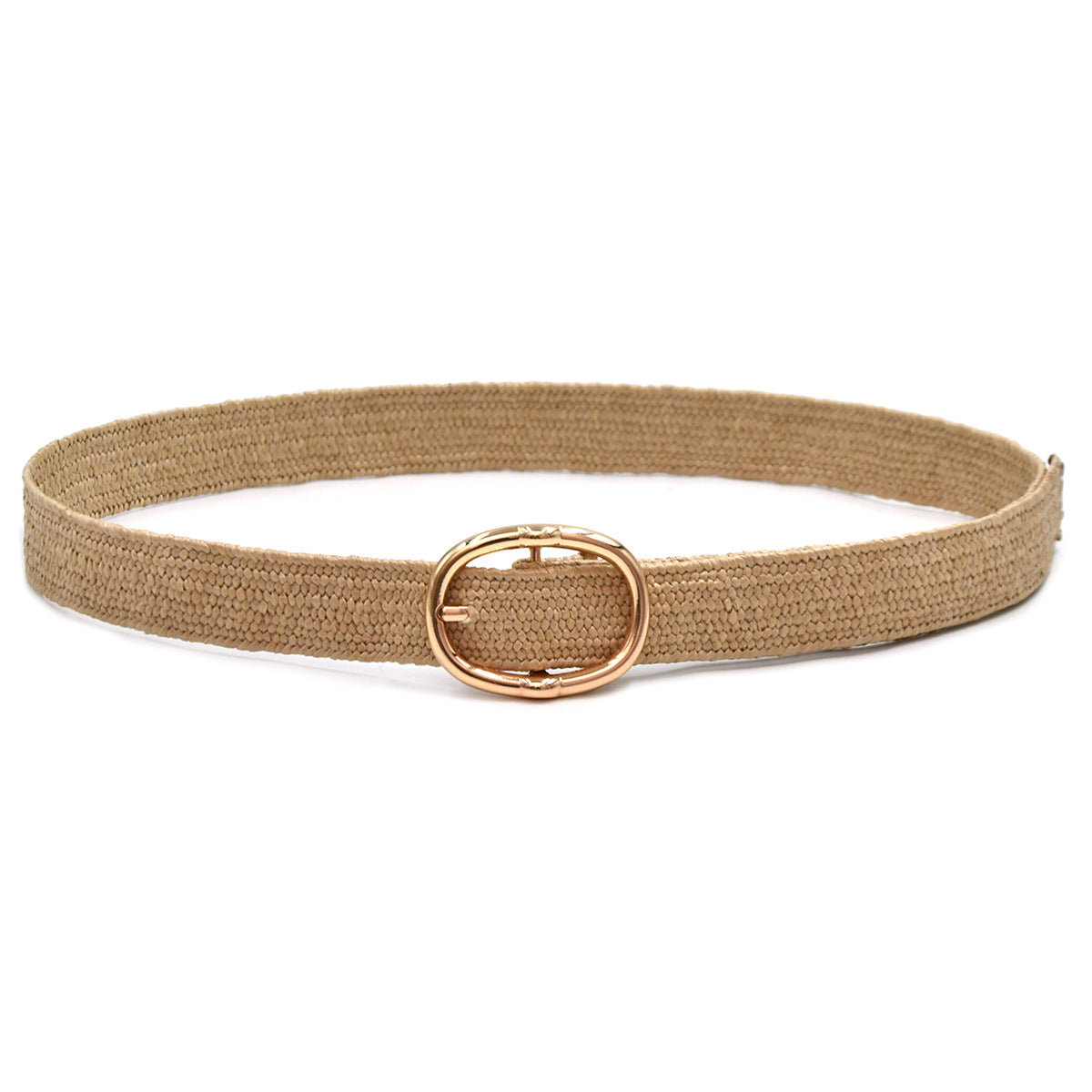 PP grass woven women's belt elastic elastic elastic