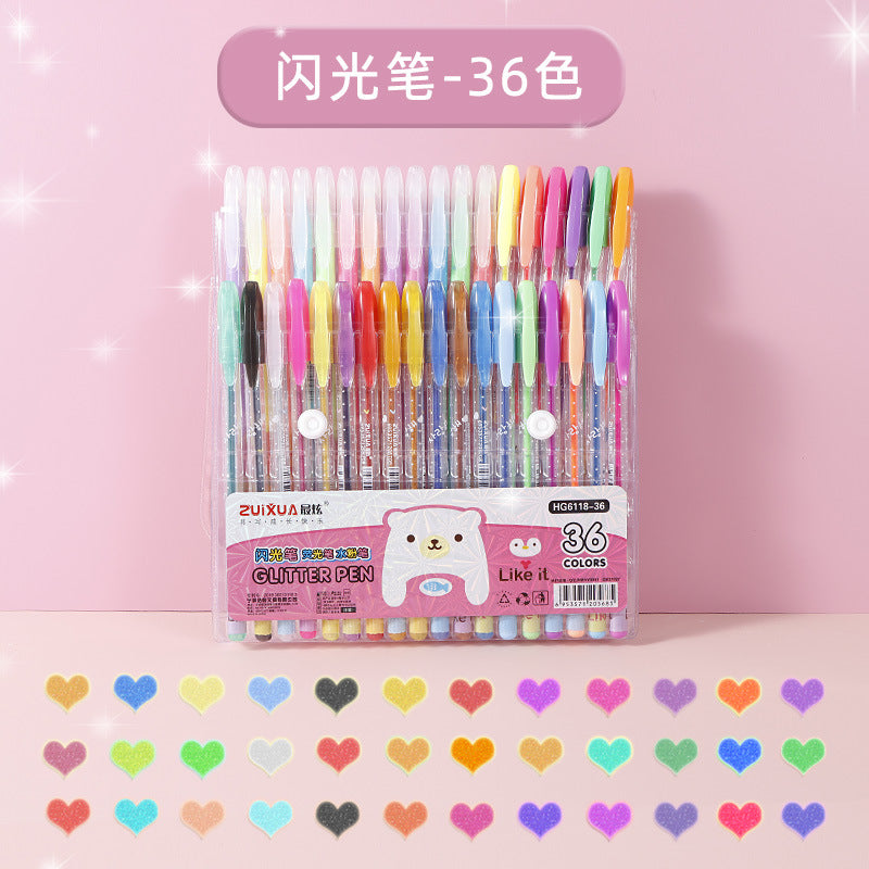 Color glitter neutral pen