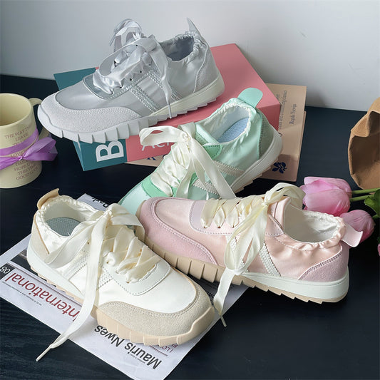 Breathable satin breathable women's casual shoes