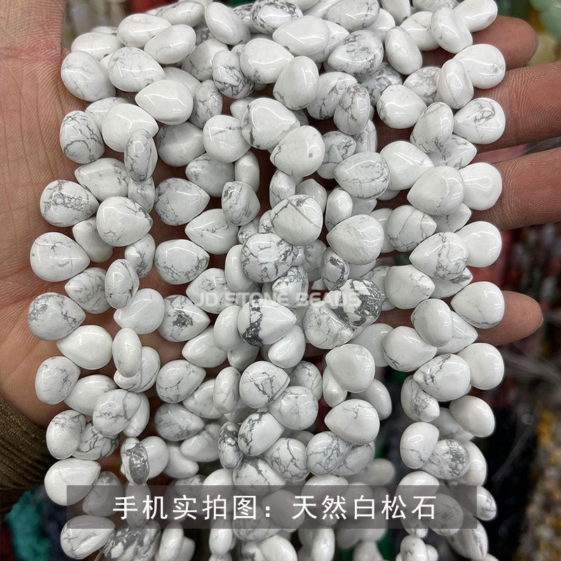 Crystal agate water drop beads loose beads