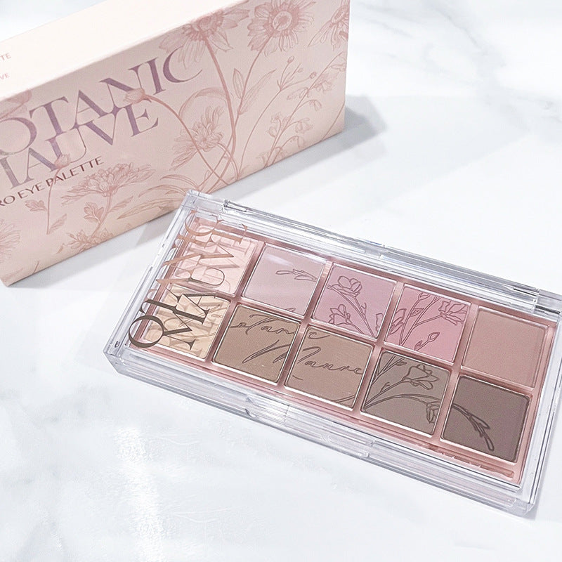 Paleta de sombras de ojos de 10 colores 