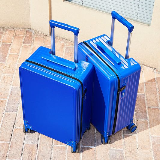 Rhein blue trolley case 24 inch suitcase