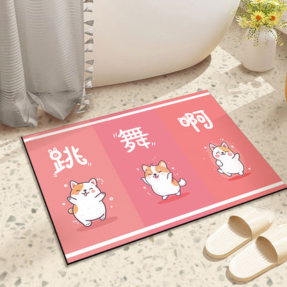 Diatomaceous Earth Bath Mat, Anti-Slip and Quick-Drying