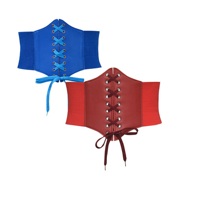 Elastic waist width belt