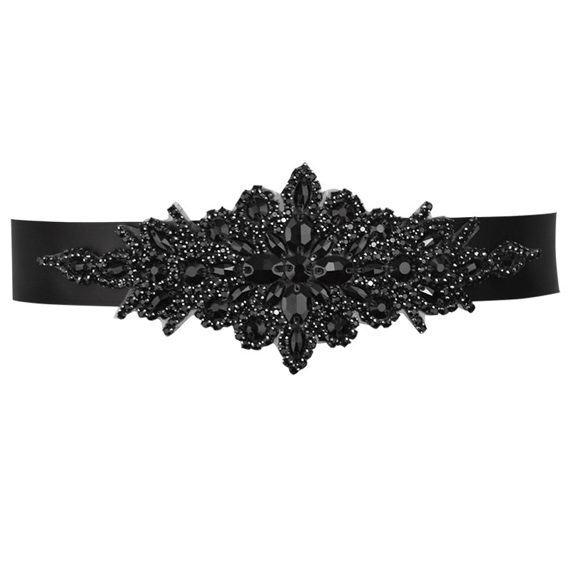 Rhinestone Decal Pearl Belt