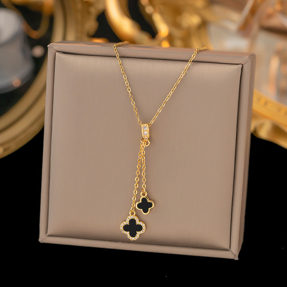 Titanium Steel Copper Pendant Necklace