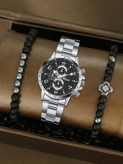 Automatic Mechanical Crown Bracelet Watch Set