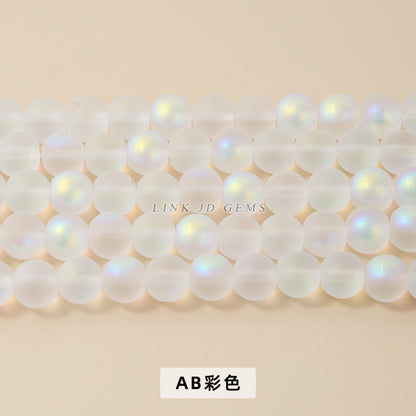 Czech Glazed AB Symphony Gold Loose Beads