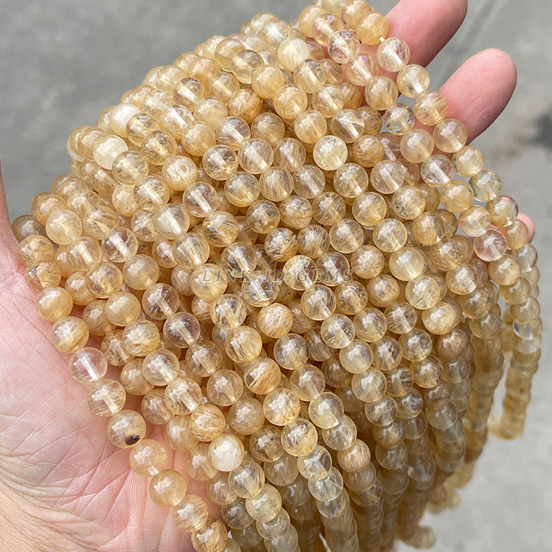 Synthetic coffee watermelon crystal beads
