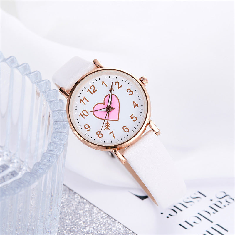 Cute arrow through the heart quartz watch wholesale