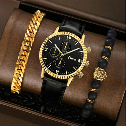 Quartz Watch Business Bracelet Set