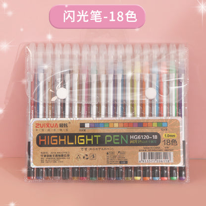 Color glitter neutral pen