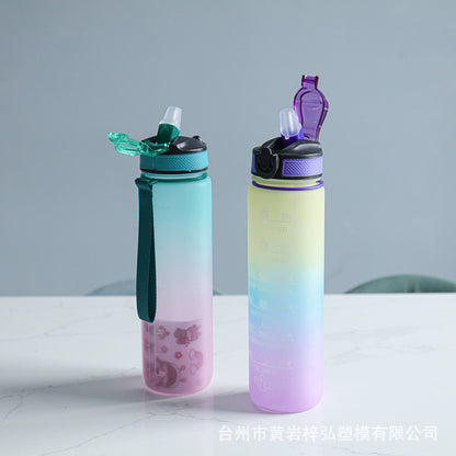 1000ML gradual change color plastic cup
