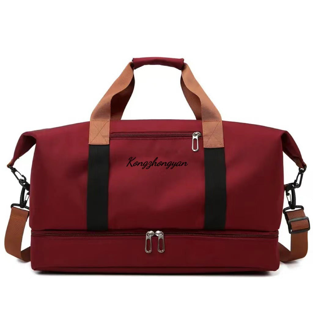 Dry and wet separation leisure travel bag