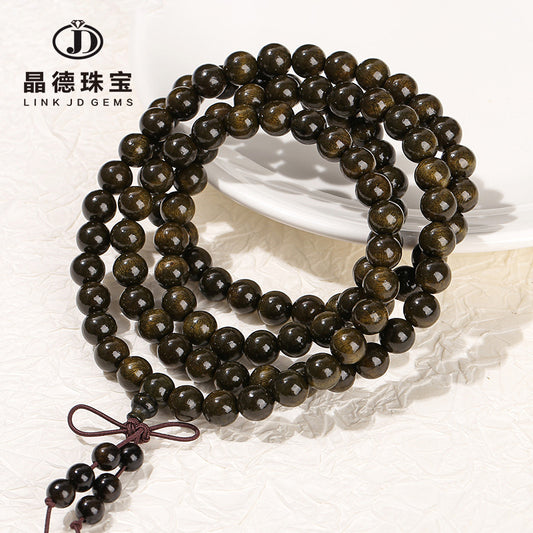 Golden nanmu multi-circle bracelet retro