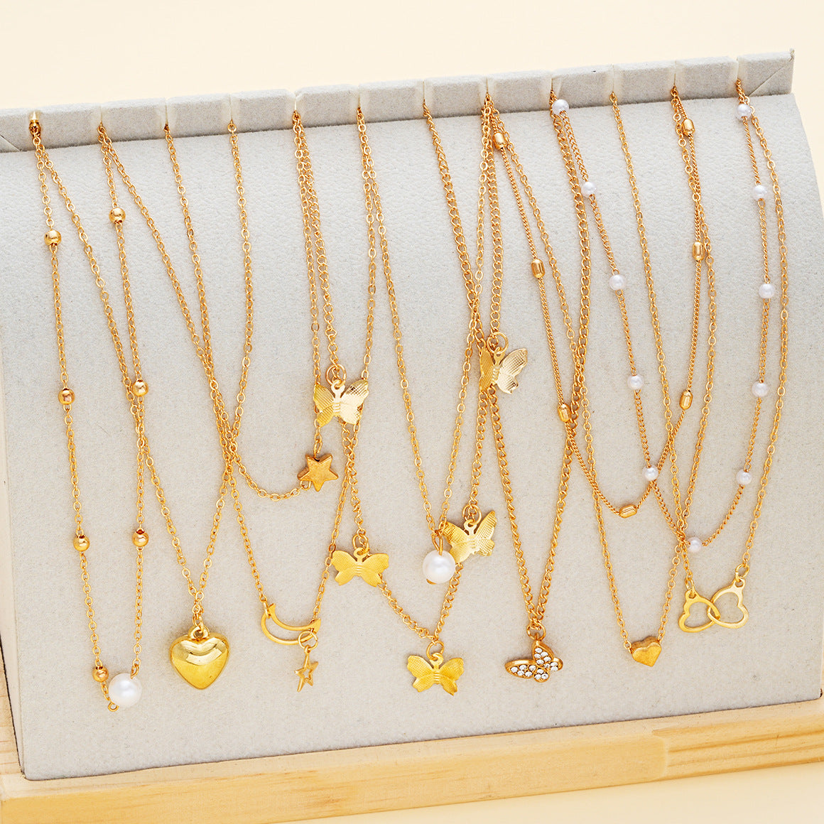 Star, Moon & Butterfly Necklace Set