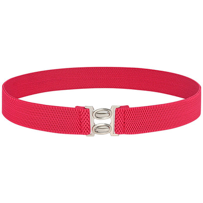 Elastic belt female black