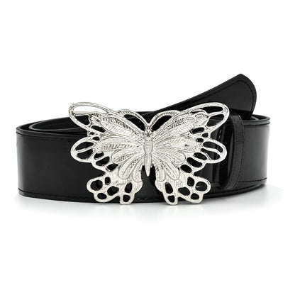 Rhinestone Butterfly Snap Belt