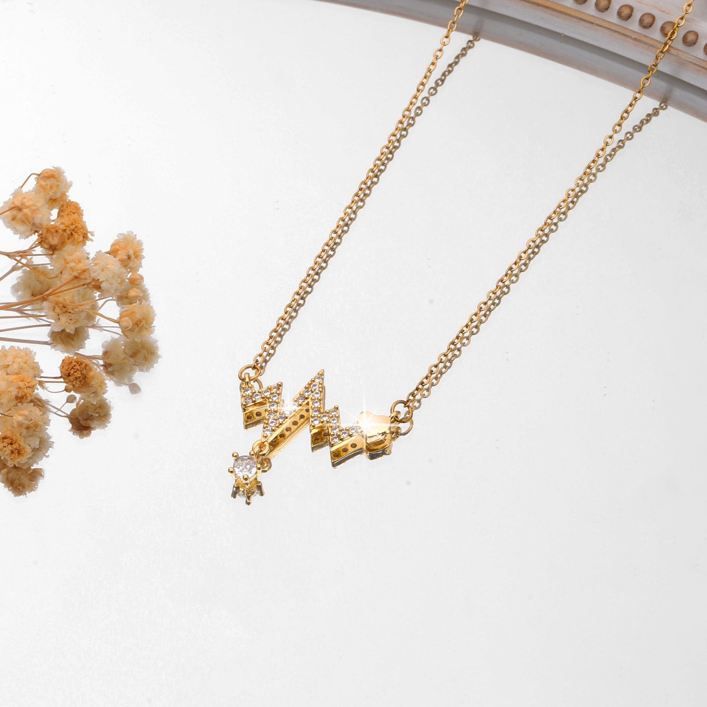 Titanium Steel Copper Pendant Necklace