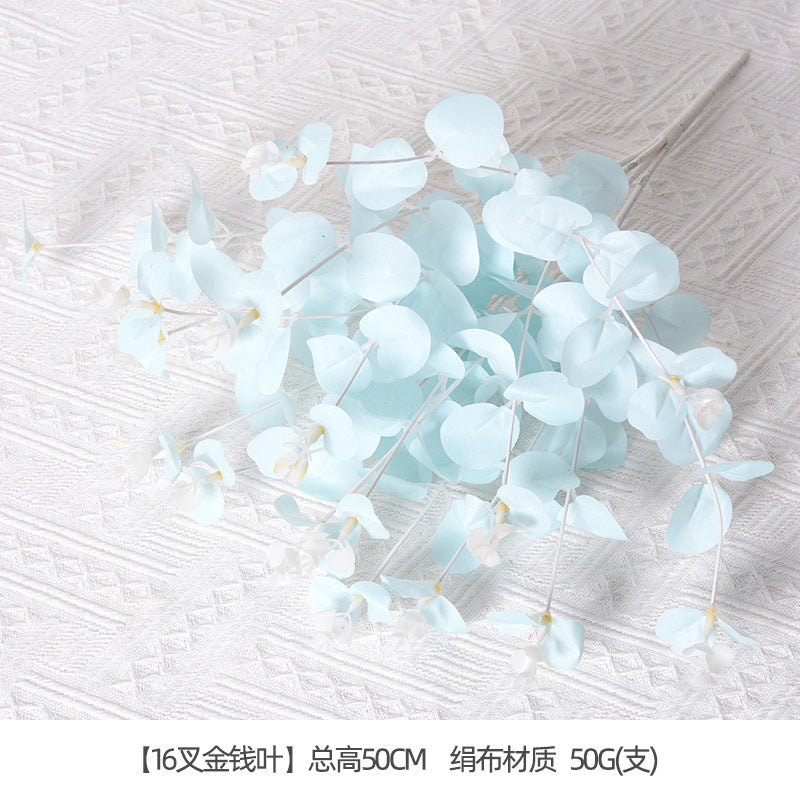 Artificial flowers blue series flowers plastic flowers wholesale