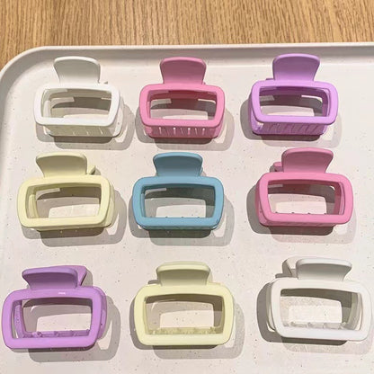 Pinza para el pelo de goma cuadrada pequeña de moda 