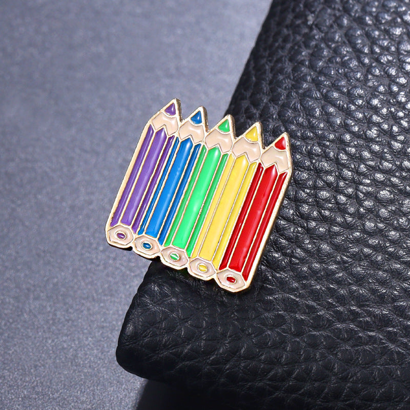 Oil drop cartoon pin