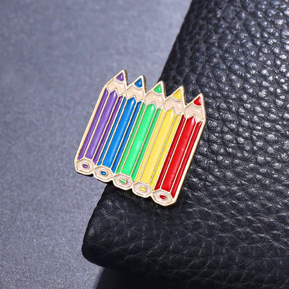 Oil drop cartoon pin