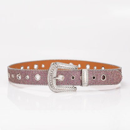 Belt Rhinestone inlaid belt wholesale