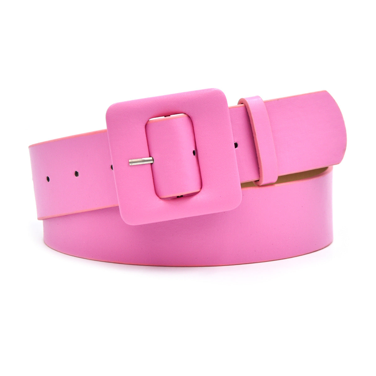 Non-porous square bag buckle belt